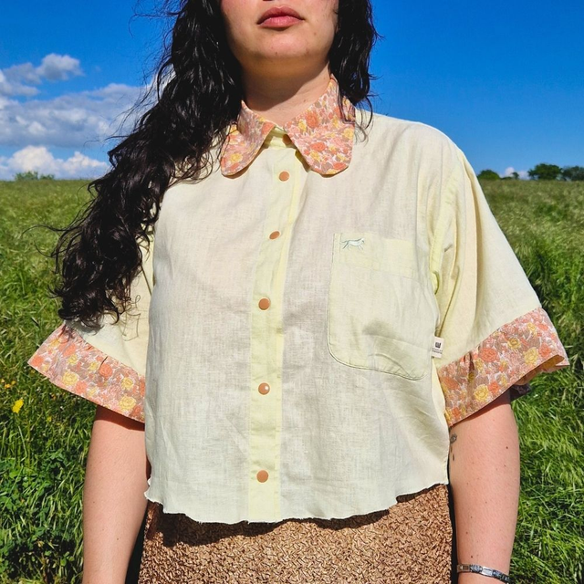 Chemise upcyclée Henriette – Taille XL