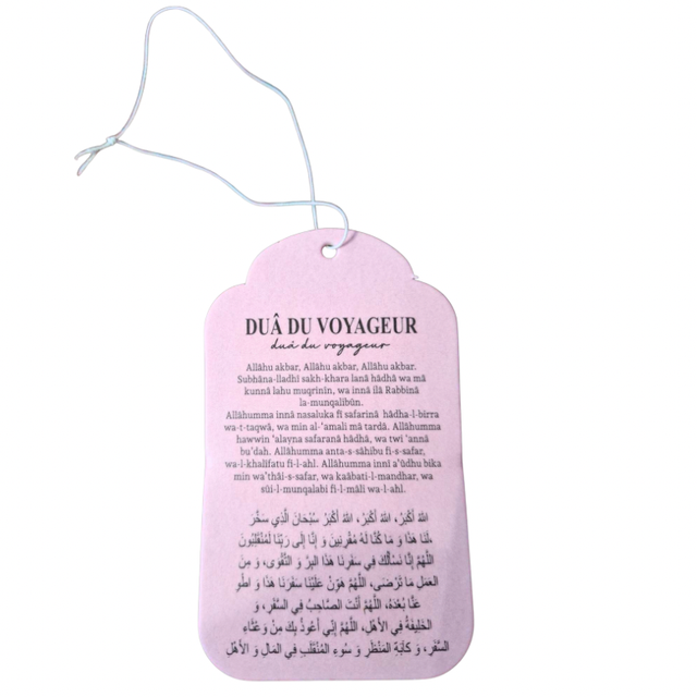 Désodorisant voiture Duaa voyageur 