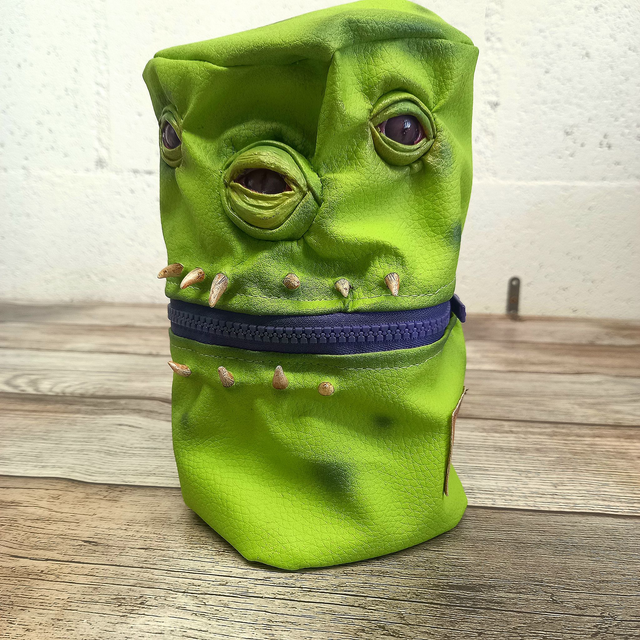 Trousse pot - monstre vert