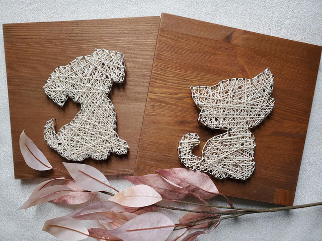 Kit String Art Nos amis à quatre pattes