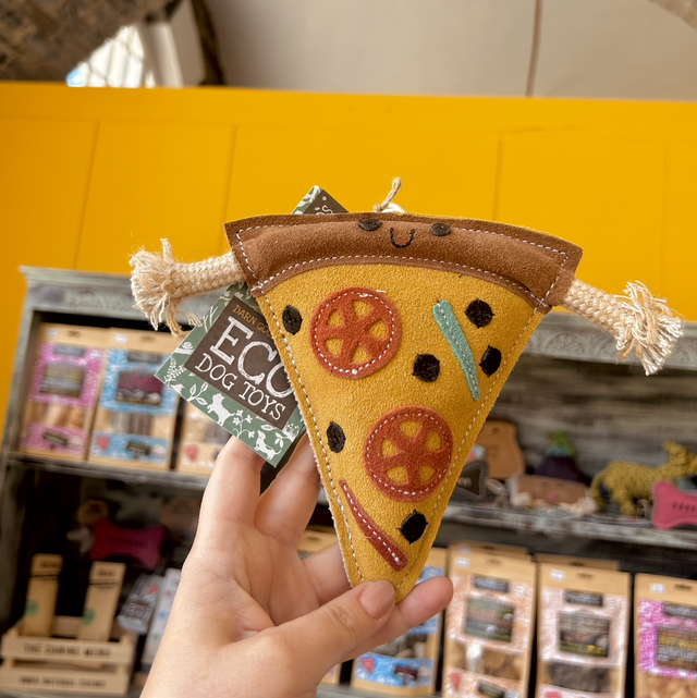 Green &amp; Wild&#039;s Pepe le Pizza, Eco Dog Toy