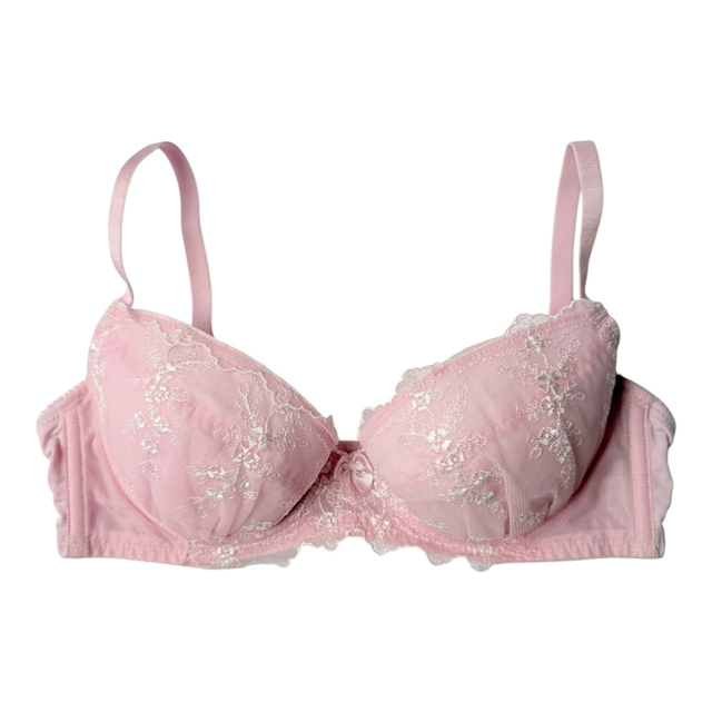 Pink ditsy floral Japanese Bra UK 32B  