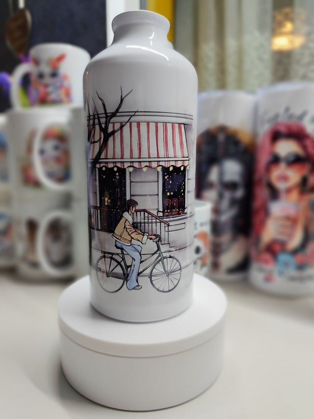 Winter Café Ride  - Personalised Tumbler