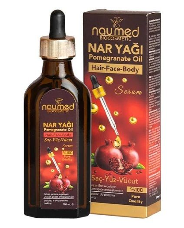 NAUMED Serum Olejek z PESTEK GRANATU 100% Tureckie do Twarzy Ciała i Włosów 100ml