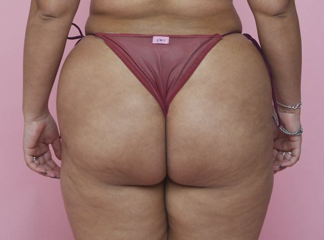 Brasiliana in mesh bordeaux