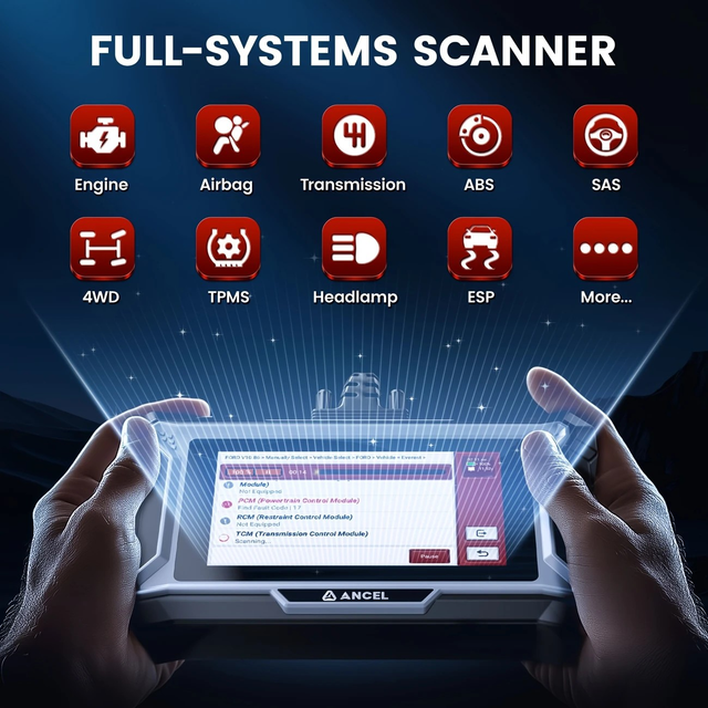 DS200 Full System OBD2 Scanner Code Reader with 15+ Special Functions