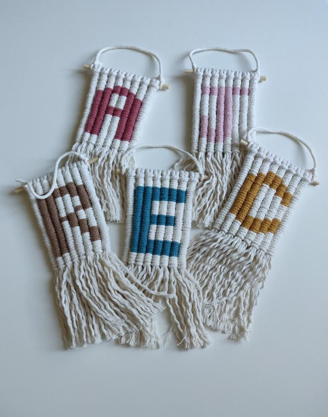 Lettre - Fanion personnalisé - Décoration chambre enfant 