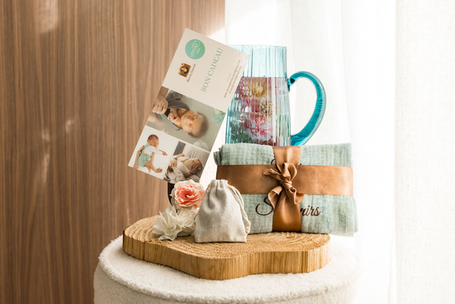 Bon cadeau Grossesse + Bain de Souvenirs + Naissance + Lange "Bain de Souvenirs"