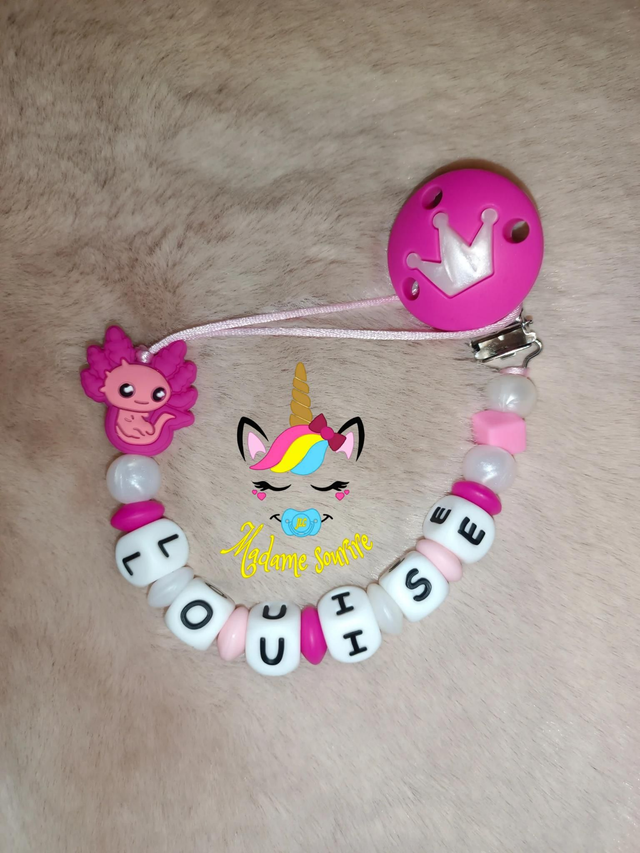 Attache tétine Axolotl