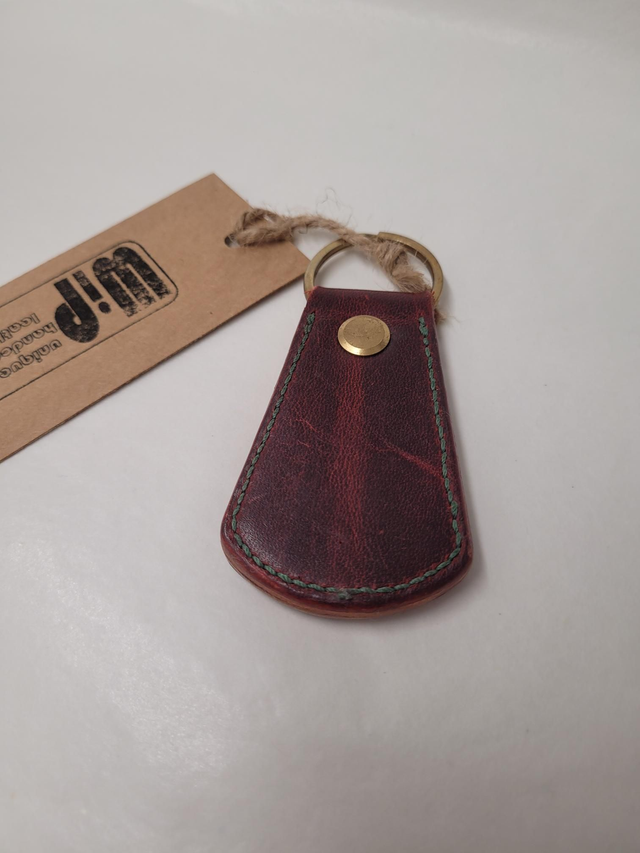 Large Leather Fan Key Fob - Coover - ML-002
