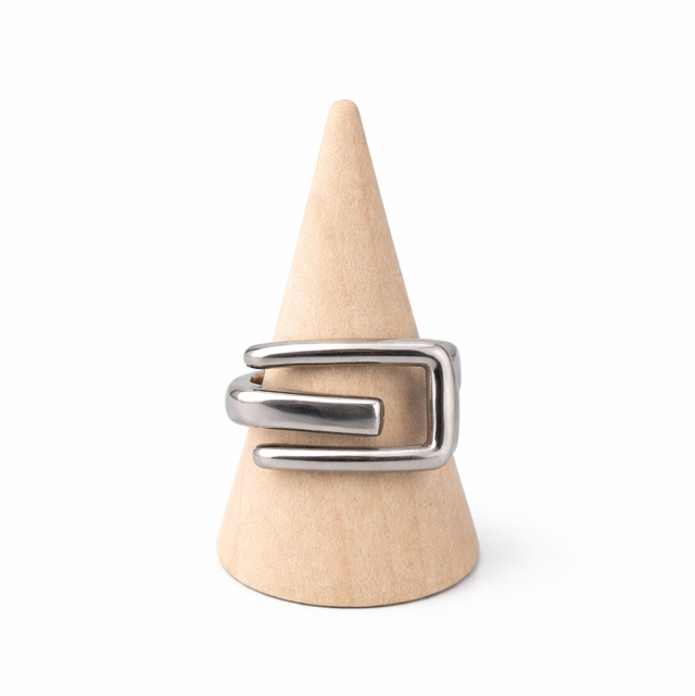 Anillo acero plateado 