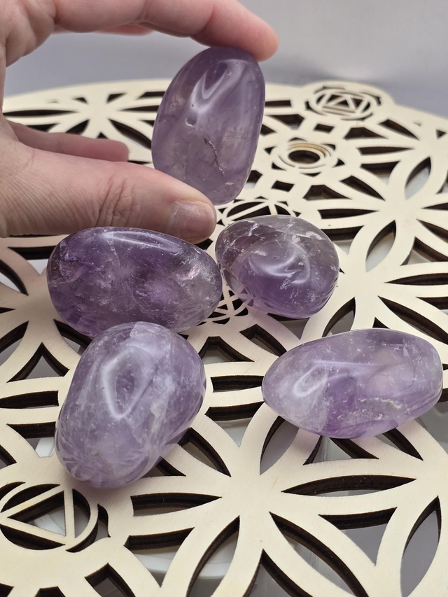 Améthyste en pierre roulée