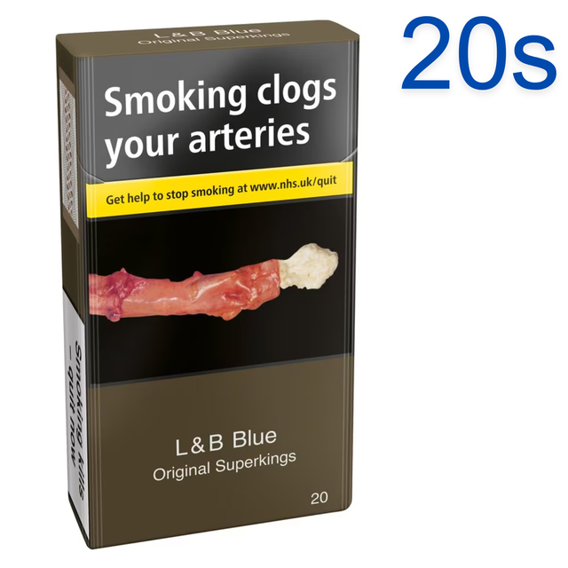 L&amp;B  Real Blue Super kings Cigarettes, 20s