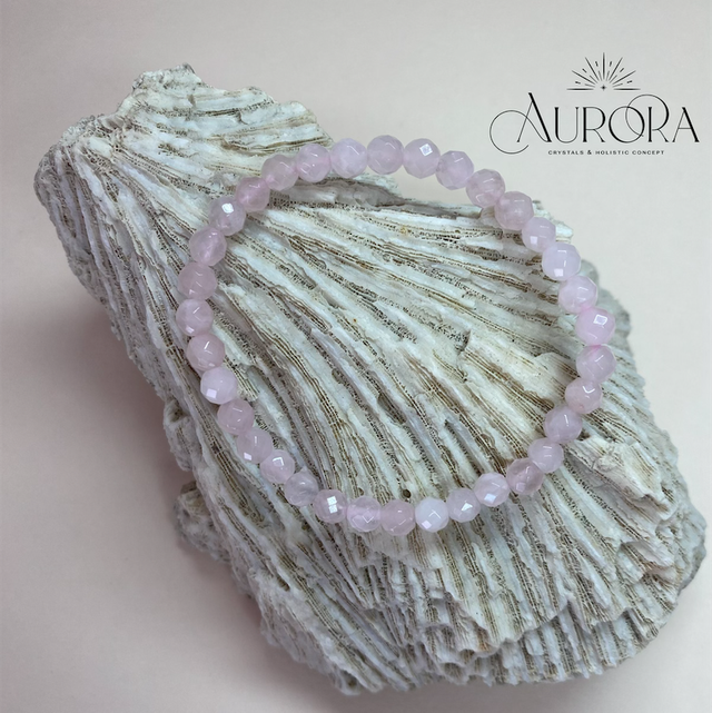 Rosenquarz Armband 6mm 