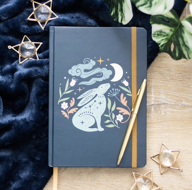 Starry Night Hare A5 Notebook