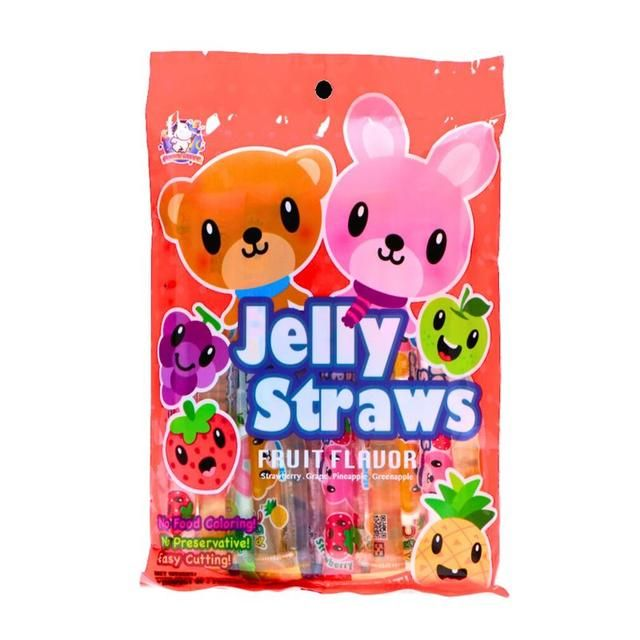 ABC Bunny Jelly Straws 300g