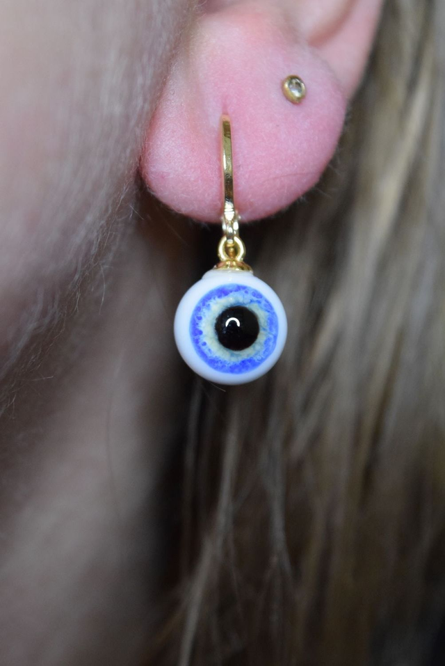 CRÉOLES OEIL DE GNOME MONTURE OR