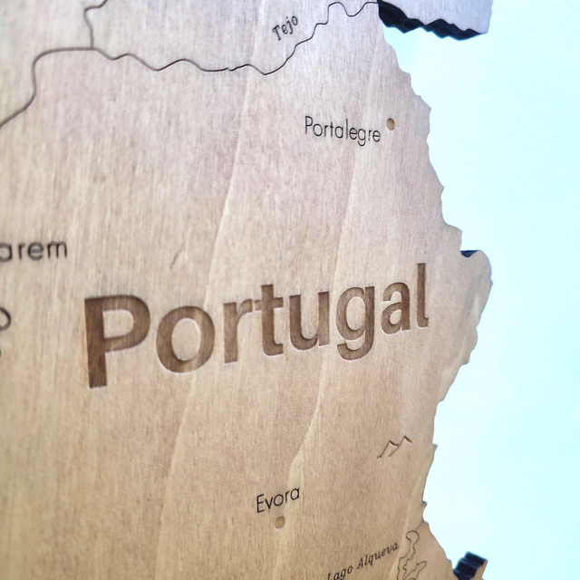 A06 – Carte du Portugal - décoration murale design