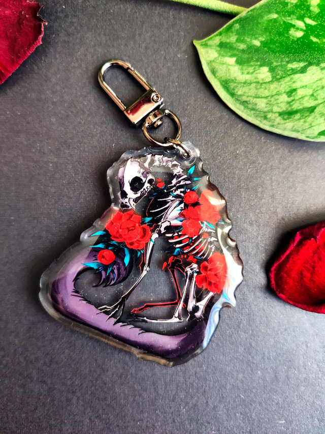 Peony Beastie Keychain
