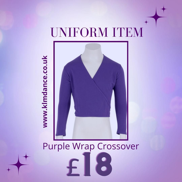 Purple Wrap Cardigan 