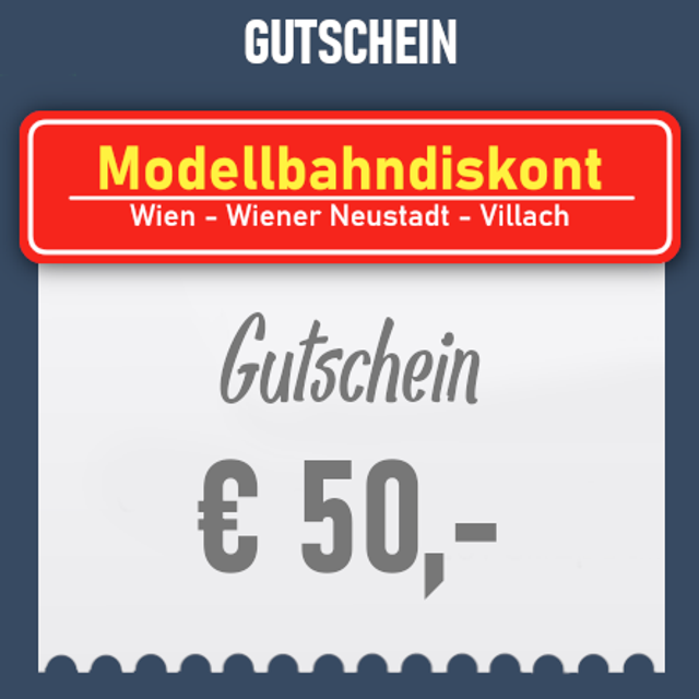 Modellbahndiskont  Gutschein050