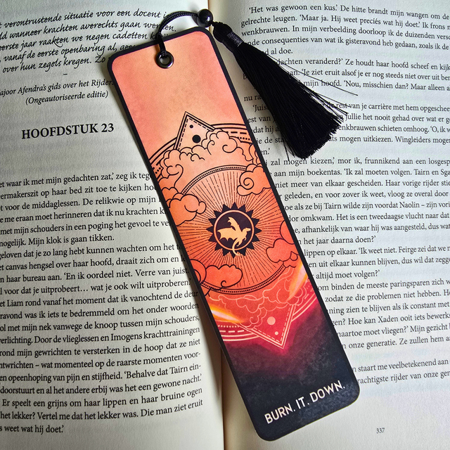 Iron Flame - Luxury Bookmark with tassel