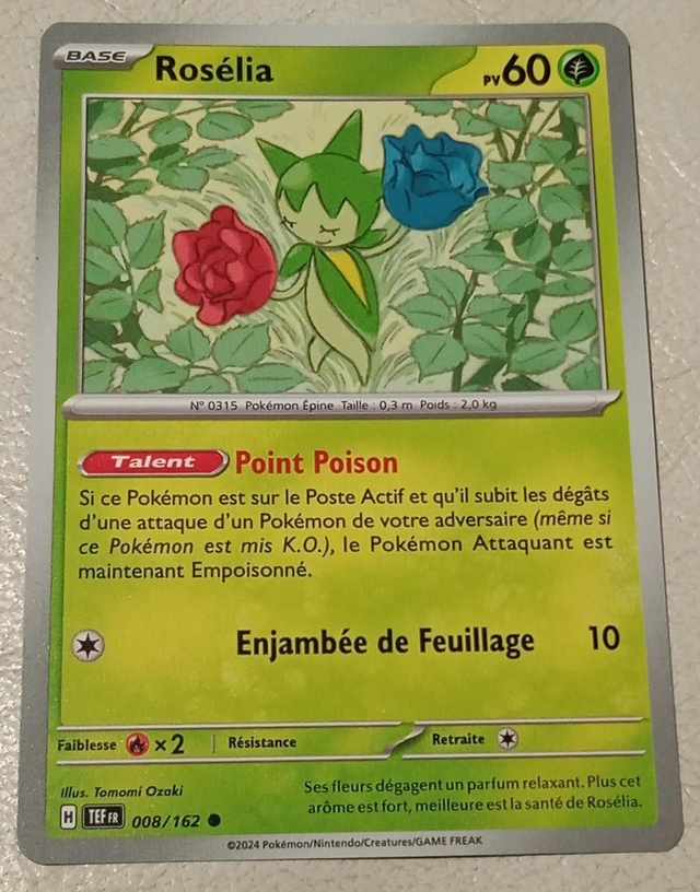 Carte pokémon Rosélia