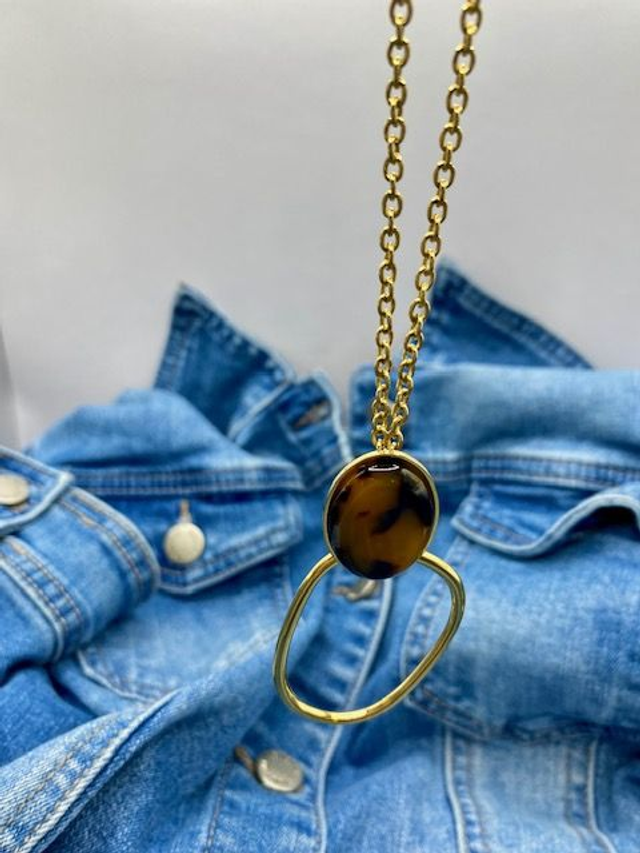 Collier Ovale Léopard