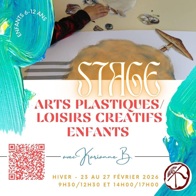 Ateliers STAGE de vacances - ENFANTS - d'ARTS PLASTIQUES
