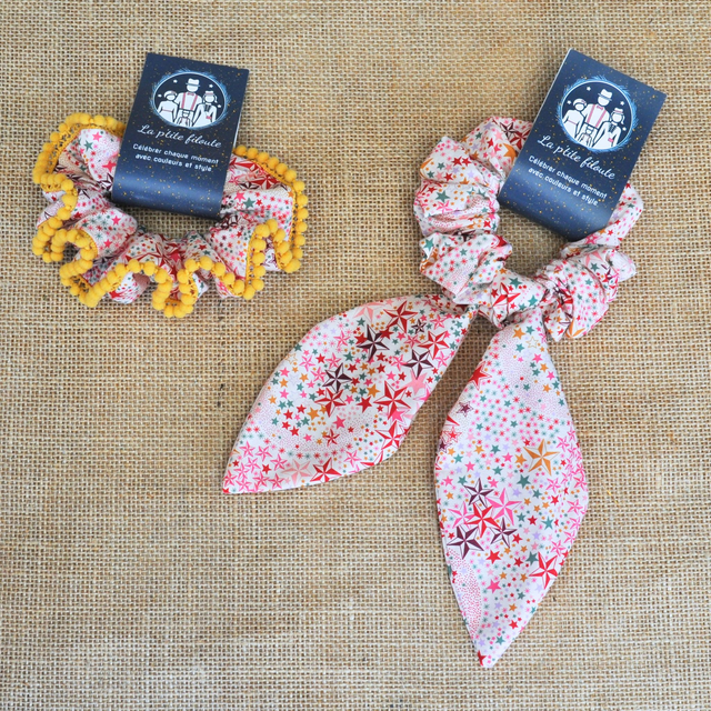 Chouchou ou foulchie - Adelajda- Cerise