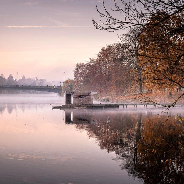 Nebel über dem Aasee