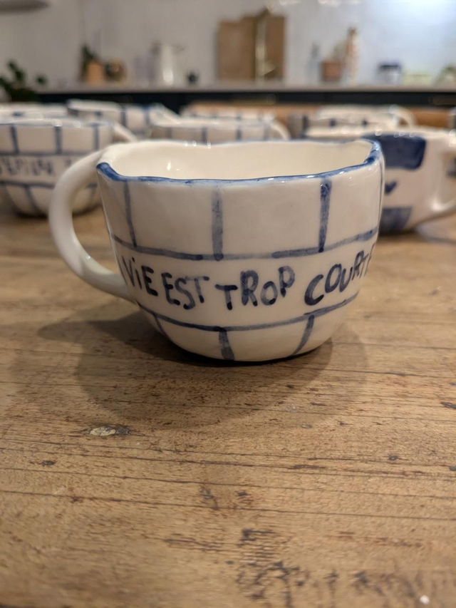 Tasse &quot;la vie est trop courte pour s&#039;épiler la chatte&quot;