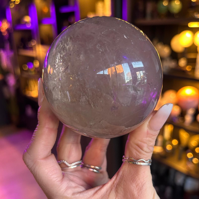 Smokey Quartz Sphere (Bottom) R48C2