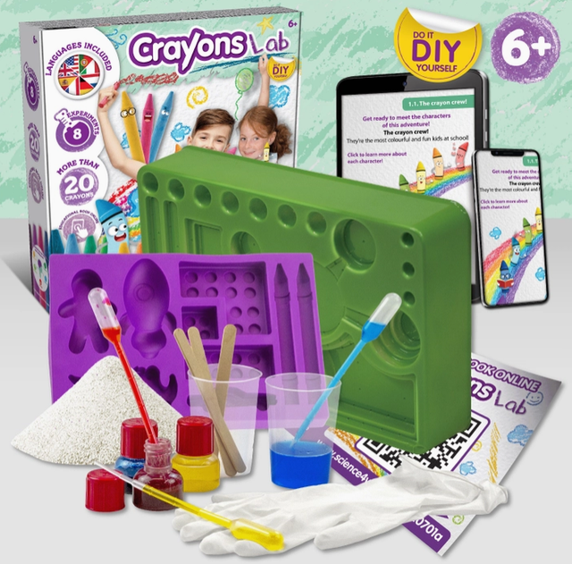 Laboratorio dei Pastelli a Cera – Kit Scientifico (6+)