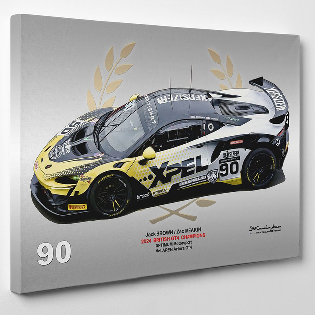 C241104 McLaren Artura GT4 British GT 24 Optimum Motorsport #90 Champions