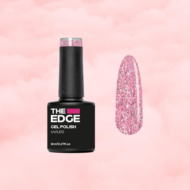The Edge - The Ballet Pink Glitter Gel Polish 8ml
