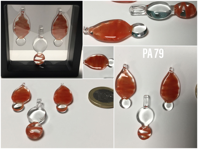 Parure pendentif boucles d’oreilles réf PA 079