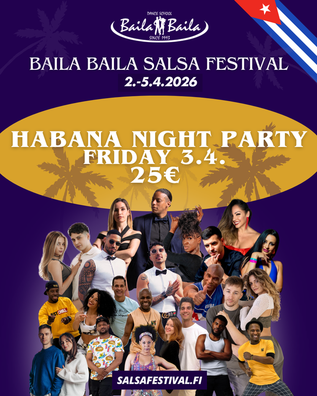 HABANA NIGHT PARTY FRIDAY 3.4.2026 
