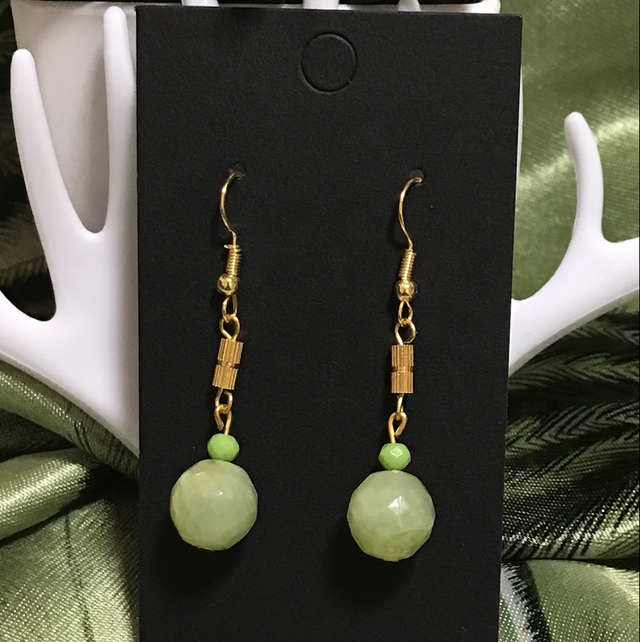 Green Dangling Earrings- GDE40
