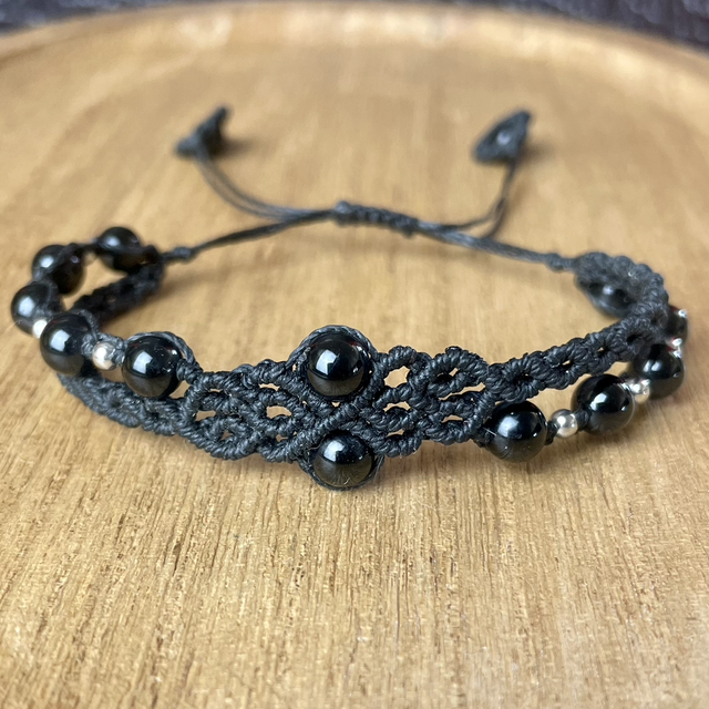 Bracelet macramé - Onyx