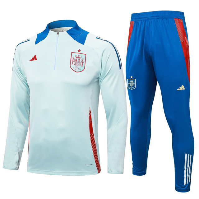 Conjunto  verde claro, pantalón de chandal y sudadera, selección española, 2024