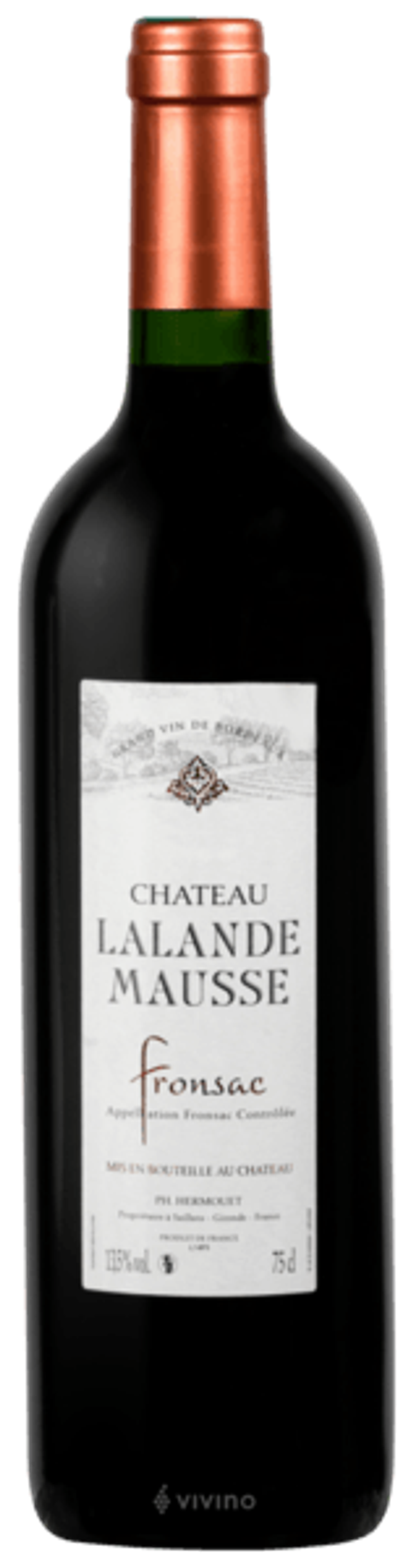  Chateau Lalande Mausse (AOC Fronsac, Bordeaux,2015)