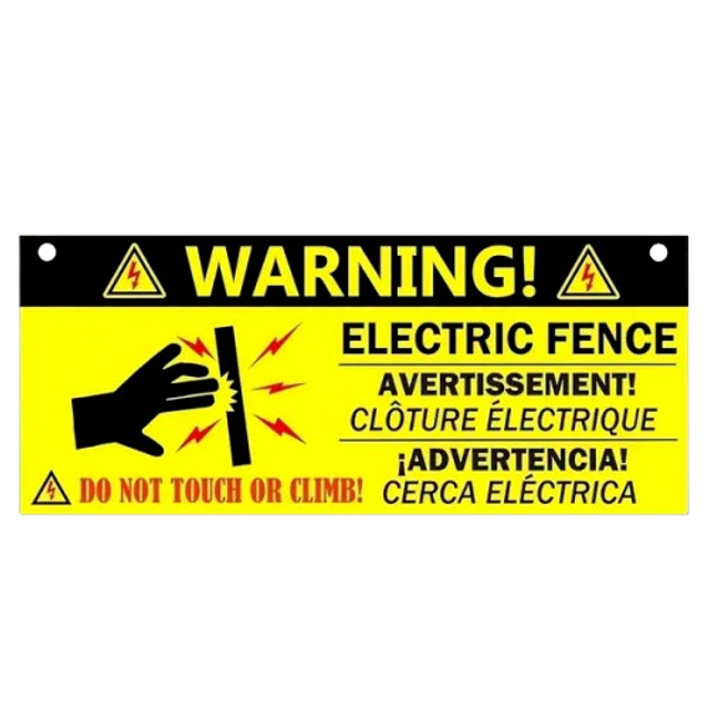 Cache Panneau “Clôture électrique”