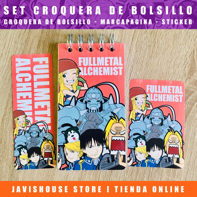 Set Croquera Fullmetal Alchemist