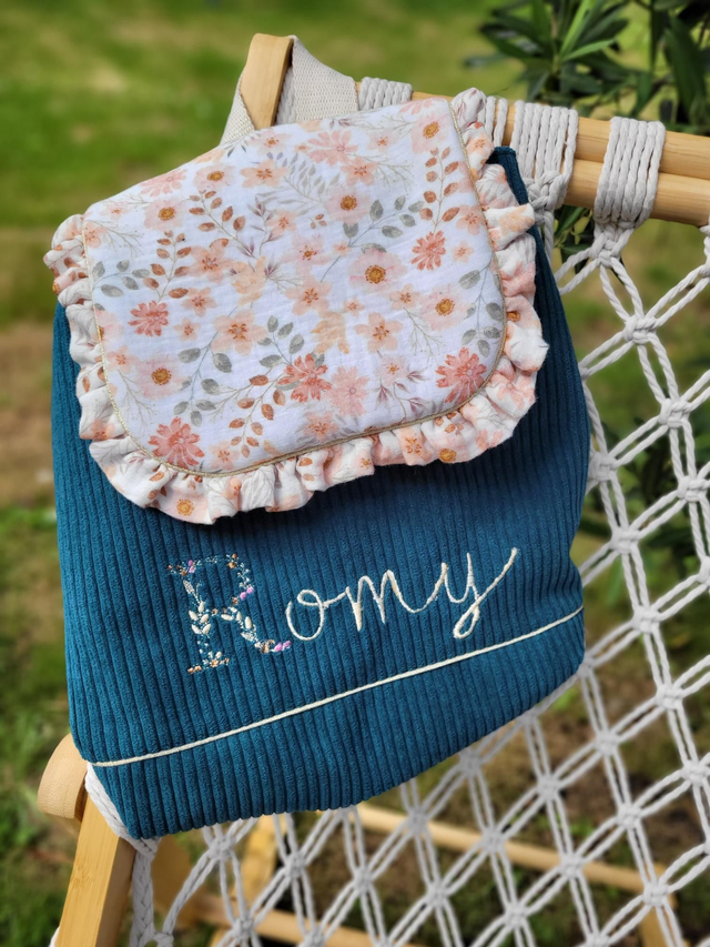 Sac à dos fleuri domitille 💐