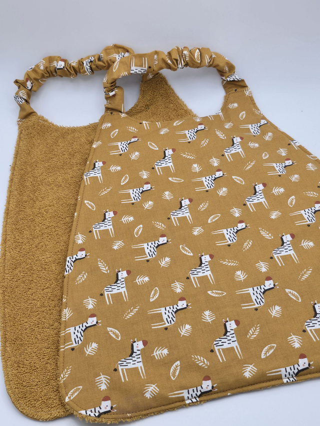 Bavoir enfant double face