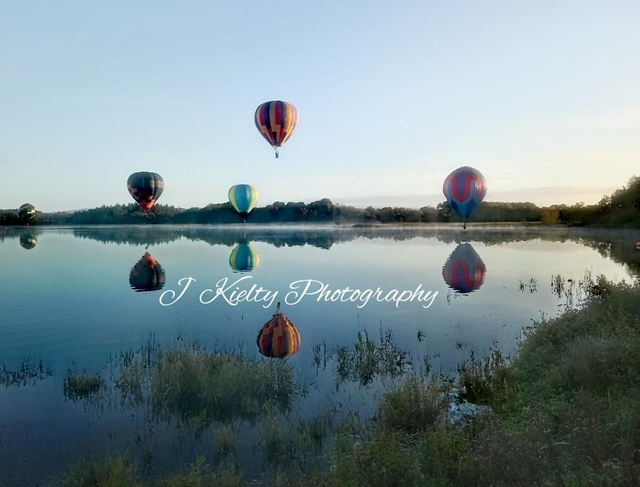 Ballooning at Lough Key, Boyle, County Roscommon. 