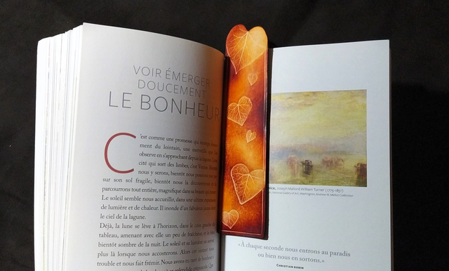 Marque page Coeur de lierre