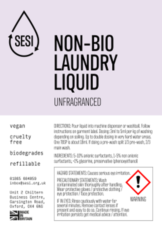 Laundry Liquid Non-Bio