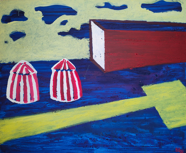 Błonia, 100x120 akryl płótno